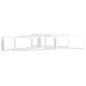 vidaXL Estante de pared 4 uds contrachapado blanco brillo 80x15x26,5cm vidaXL Estante de pared 4 uds contrachapado blanco brillo 80x15x26,5cm