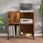 vidaXL Mueble discos madera contrachapada roble ahumado 84,5x38x89 cm vidaXL Mueble discos madera contrachapada roble ahumado 84,5x38x89 cm
