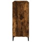vidaXL Mueble discos madera contrachapada roble ahumado 84,5x38x89 cm vidaXL Mueble discos madera contrachapada roble ahumado 84,5x38x89 cm