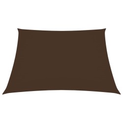 vidaXL Toldo de vela rectangular tela Oxford marrón 2,5x3 m