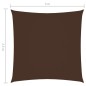 vidaXL Toldo de vela rectangular tela Oxford marrón 2,5x3 m vidaXL Toldo de vela rectangular tela Oxford marrón 2,5x3 m