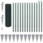 vidaXL Euro Valla de acero verde 25x1,5 m vidaXL Euro Valla de acero verde 25x1,5 m
