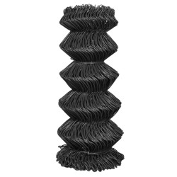 vidaXL Valla de tela metálica acero gris 25x0,8 m 