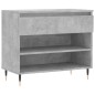 vidaXL Mueble zapatero madera contrachapada gris hormigón 70x36x60 cm vidaXL Mueble zapatero madera contrachapada gris hormigón 70x36x60 cm