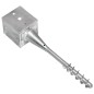 vidaXL Picas de tierra 6 uds acero galvanizado plateado 12x12x56 cm