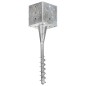 vidaXL Picas de tierra 6 uds acero galvanizado plateado 14x14x58 cm vidaXL Picas de tierra 6 uds acero galvanizado plateado 14x14x58 cm