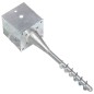 vidaXL Picas de tierra 6 uds acero galvanizado plateado 14x14x58 cm vidaXL Picas de tierra 6 uds acero galvanizado plateado 14x14x58 cm