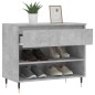 vidaXL Mueble zapatero madera contrachapada gris hormigón 70x36x60 cm vidaXL Mueble zapatero madera contrachapada gris hormigón 70x36x60 cm