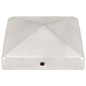 vidaXL Tapas para postes de valla 6 uds metal galvanizado 101x101mm