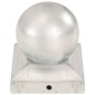 vidaXL Tapas para postes 6 uds metal galvanizado globo final 91x91 mm vidaXL Tapas para postes 6 uds metal galvanizado globo final 91x91 mm