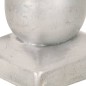 vidaXL Tapas para postes 6 uds metal galvanizado globo final 91x91 mm vidaXL Tapas para postes 6 uds metal galvanizado globo final 91x91 mm