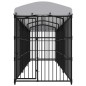 vidaXL Perrera de exterior con techo 450x150x210 cm