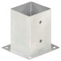 vidaXL Anclajes para postes 4 unidades metal galvanizado 101 mm vidaXL Anclajes para postes 4 unidades metal galvanizado 101 mm
