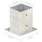 vidaXL Anclajes para postes 4 unidades metal galvanizado 101 mm vidaXL Anclajes para postes 4 unidades metal galvanizado 101 mm