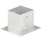 vidaXL Anclajes para postes 4 unidades metal galvanizado 141 mm vidaXL Anclajes para postes 4 unidades metal galvanizado 141 mm