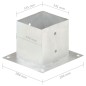 vidaXL Anclajes para postes 4 unidades metal galvanizado 141 mm vidaXL Anclajes para postes 4 unidades metal galvanizado 141 mm