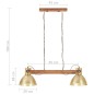 vidaXL Lámpara colgante industrial 25 W latón 109 cm E27 vidaXL Lámpara colgante industrial 25 W latón 109 cm E27
