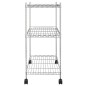 vidaXL Estantería de 3 niveles con ruedas cromado 60x35x81 cm 150 kg vidaXL Estantería de 3 niveles con ruedas cromado 60x35x81 cm 150 kg