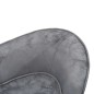vidaXL Sofá para perro felpa gris 68x38x38 cm vidaXL Sofá para perro felpa gris 68x38x38 cm