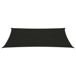 vidaXL Toldo de vela negro HDPE 160 g/m² 3x6 m
