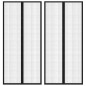 vidaXL Mosquiteras para puerta bloque magnético 2 uds negro 210x90 cm vidaXL Mosquiteras para puerta bloque magnético 2 uds negro 210x90 cm