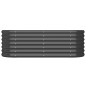 vidaXL Jardinera acero con recubrimiento polvo antracita 114x40x36 cm vidaXL Jardinera acero con recubrimiento polvo antracita 114x40x36 cm