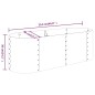 vidaXL Jardinera acero con recubrimiento polvo antracita 114x40x36 cm vidaXL Jardinera acero con recubrimiento polvo antracita 114x40x36 cm