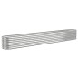 vidaXL Jardinera arriate acero recubrimiento polvo plata 332x40x36 cm vidaXL Jardinera arriate acero recubrimiento polvo plata 332x40x36 cm