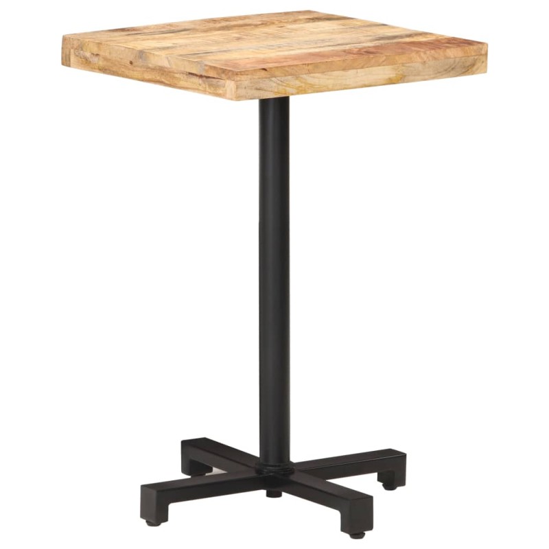 vidaXL Mesa de bistró cuadrada madera de mango rugosa 50x50x75 cm vidaXL Mesa de bistró cuadrada madera de mango rugosa 50x50x75 cm