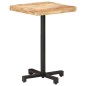 vidaXL Mesa de bistró cuadrada madera de mango rugosa 50x50x75 cm vidaXL Mesa de bistró cuadrada madera de mango rugosa 50x50x75 cm