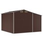 vidaXL Cobertizo de jardín acero galvanizado marrón 277x279x179 cm