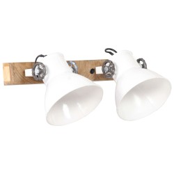 vidaXL Lámpara de pared industrial blanca 45x25 cm E27