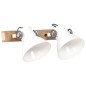 vidaXL Lámpara de pared industrial blanca 45x25 cm E27 vidaXL Lámpara de pared industrial blanca 45x25 cm E27