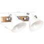 vidaXL Lámpara de pared industrial blanca 45x25 cm E27 vidaXL Lámpara de pared industrial blanca 45x25 cm E27