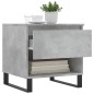 vidaXL Mesas centro 2 uds madera ingeniería gris hormigón 50x46x50 cm