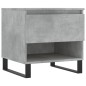 vidaXL Mesas centro 2 uds madera ingeniería gris hormigón 50x46x50 cm