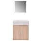 vidaXL Conjunto de mueble y lavabo 3 piezas beige vidaXL Conjunto de mueble y lavabo 3 piezas beige
