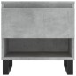vidaXL Mesas centro 2 uds madera ingeniería gris hormigón 50x46x50 cm
