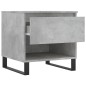 vidaXL Mesas centro 2 uds madera ingeniería gris hormigón 50x46x50 cm
