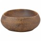 vidaXL Lavabo sobre encimera ovalado cerámica marrón 59x40x15 cm vidaXL Lavabo sobre encimera ovalado cerámica marrón 59x40x15 cm