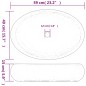 vidaXL Lavabo sobre encimera ovalado cerámica marrón 59x40x15 cm vidaXL Lavabo sobre encimera ovalado cerámica marrón 59x40x15 cm