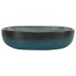 vidaXL Lavabo sobre encimera ovalado cerámica turquesa 59x40x14 cm vidaXL Lavabo sobre encimera ovalado cerámica turquesa 59x40x14 cm