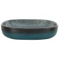 vidaXL Lavabo sobre encimera ovalado cerámica turquesa 59x40x14 cm vidaXL Lavabo sobre encimera ovalado cerámica turquesa 59x40x14 cm