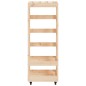 vidaXL Leñero con ruedas madera maciza de pino 40x49x110 cm vidaXL Leñero con ruedas madera maciza de pino 40x49x110 cm
