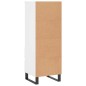 vidaXL Aparador alto madera contrachapada blanco 40x36x110 cm