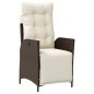 vidaXL Set comedor de jardín 7 pzas con cojines ratán sintético marrón vidaXL Set comedor de jardín 7 pzas con cojines ratán sintético marrón