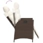 vidaXL Set comedor de jardín 7 pzas con cojines ratán sintético marrón vidaXL Set comedor de jardín 7 pzas con cojines ratán sintético marrón