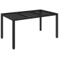 vidaXL Set de muebles jardín 5 pzas con cojines ratán sintético negro vidaXL Set de muebles jardín 5 pzas con cojines ratán sintético negro