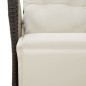 vidaXL Set de muebles jardín 5 pzas con cojines ratán sintético negro vidaXL Set de muebles jardín 5 pzas con cojines ratán sintético negro
