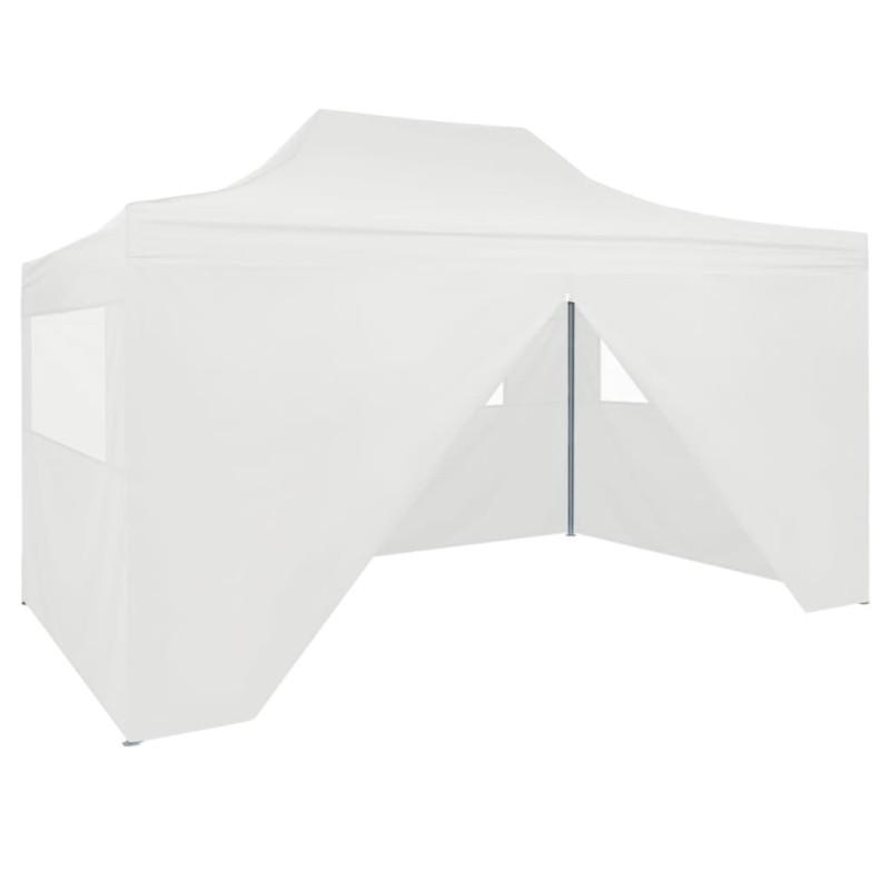 vidaXL Carpa plegable profesional con 4 paredes acero blanco 3x4 m vidaXL Carpa plegable profesional con 4 paredes acero blanco 3x4 m
